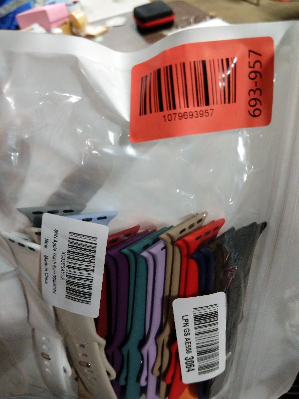 Photo 1 of 15 Pack Soft Silicone Bands Compatible with Apple Watch Band 40mm 41mm 38mm 45mm 44mm 42mm 46mm 49mm for Women Men,Sport iWatch bands Replacement Strap Wristbands for iWatch SE Series 10 9 8 7 6 5 4 3