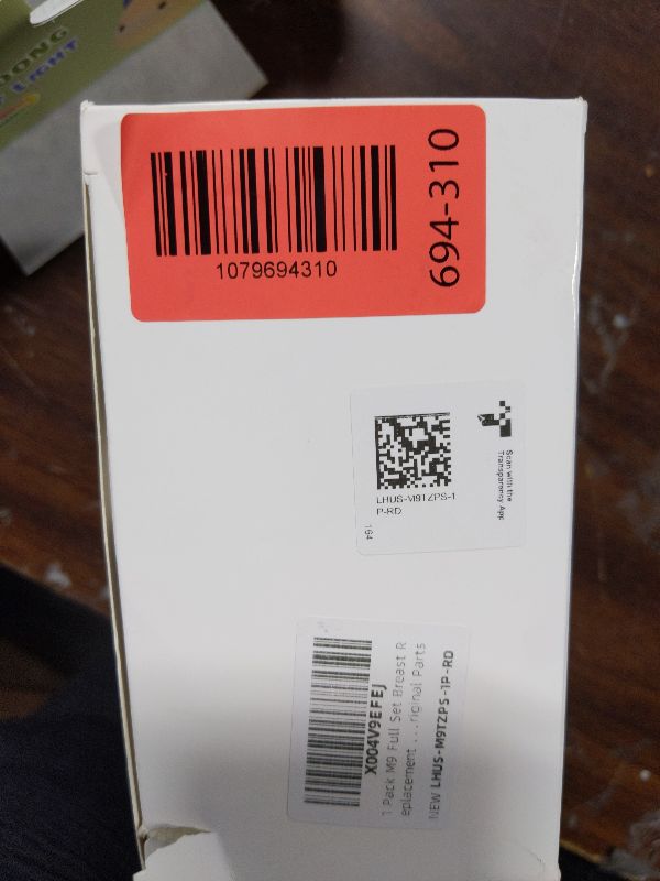 Photo 1 of 1 Pack M9 Full Set Breast Replacement Part for Momcozy Upgraded Mobile Flow | Upgraded M9, Including 24mm Flange, Red Valve, Diaphragm, Storage Bottle with Red Lip, Not Original Parts,1pc 24mm Overall