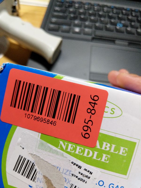 Photo 1 of 100Pack 27 Gauge 1/2 Inch Syringe Needles, Disposable Luer Lock Sterile Supplies