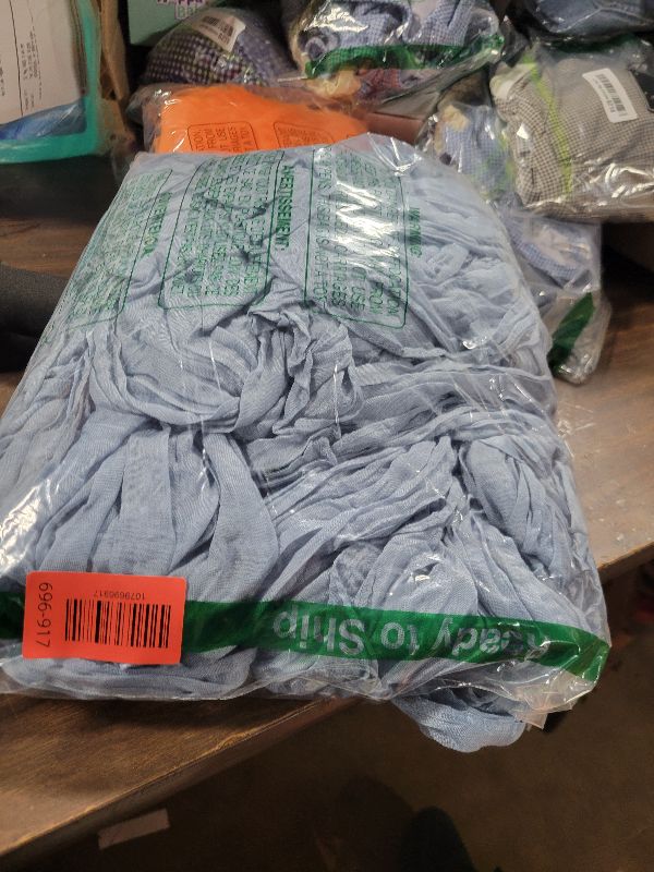 Photo 1 of 10 Pack Dusty Blue Cheesecloth Table Runner 17x108 Inch Boho Gauze Cheese Cloth Table Runners for Wedding Party Baby Shower Birthday Home Decor