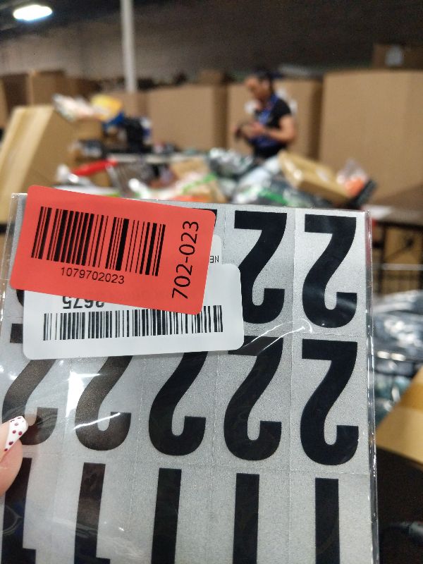 Photo 1 of 1.5 inch Self Adhesive Numbers for Mailbox, House Numbers, Reflective Mailbox Number, Trash Cans Number, for Outside, 60 PCS (Black/White)