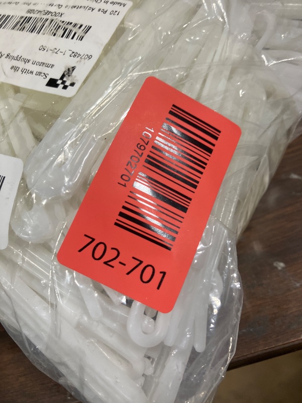Photo 1 of 120 Pcs Adjustable Curtain Hooks Curtain Pleat Hooks Plastic Pinch Pleat Curtains Hook Clips Ratchet System Pinch Pleated Curtains Drapery Pin Hook, Not for Heavy Drapes