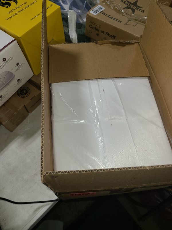 Photo 1 of 10 Pack White Round Tablecloths, 120 Inch Stain Resistant and Wrinkle Polyester Fabric Washable Table Clothes Cover for Kitchen Dining, Wedding, Reception Banquet, Birthday Party, Buffet Restaurant