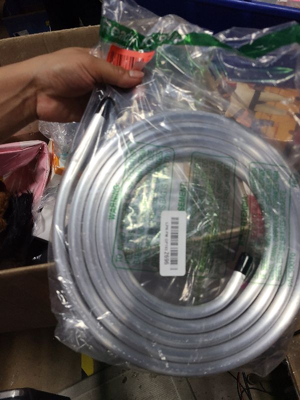 Photo 1 of 1/2 Aluminum Coil Tube 3003 Fuel Line Pipe Alloy for Automotive AC, Hydraulic Braking, Fuel Systems, and Transmission - with 2 Dust Caps