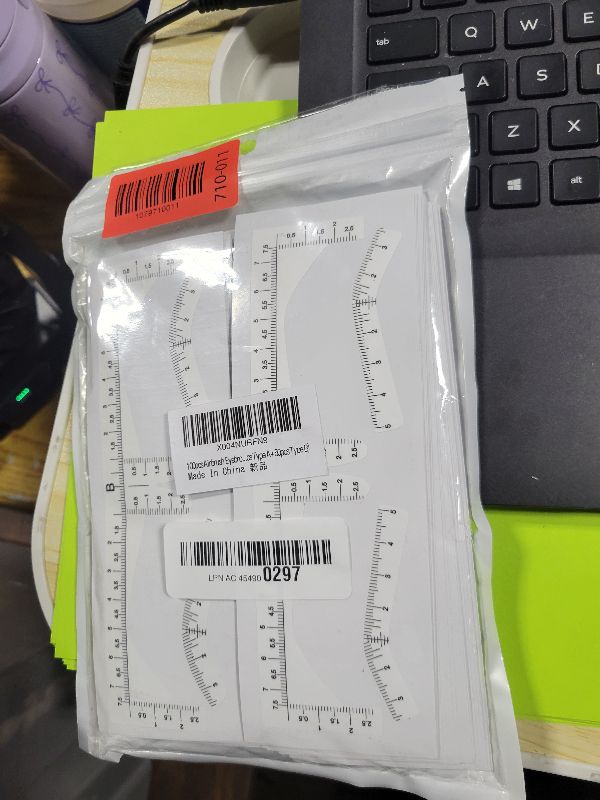 Photo 1 of 100pcs Airbrush Eyebrow Sticker Precision Brow Mapping Tool Self-adhesive Accurate Eyebrow Stencil for Microblading Brows Shaping (50pcs Type A+50pcs Type B)
