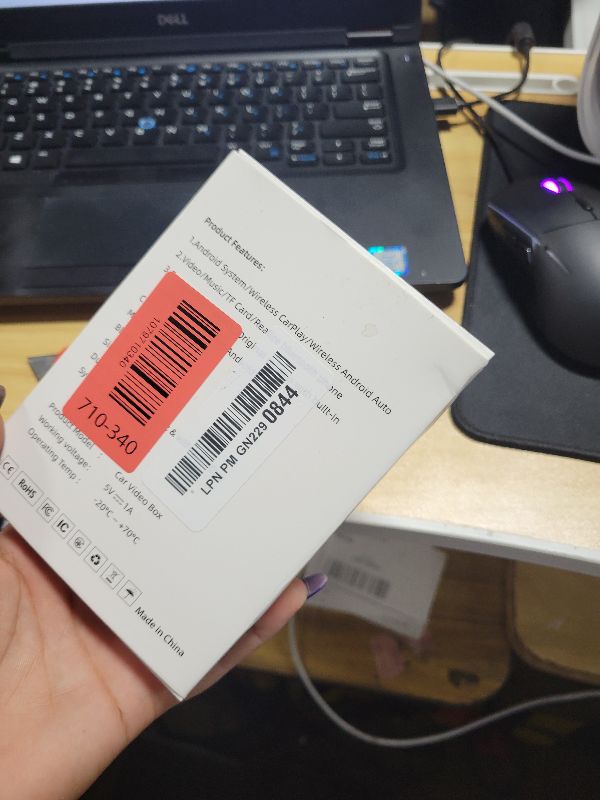 Photo 1 of 2025 Upgraded Wireless Carplay and Android Auto Dongle Support Netflix /YouTube, CarPlay Ai Box with USBA-C and USBC-C Cable for iPhone Android,Convert Wired to Wireless Car Play Stream to Your Car