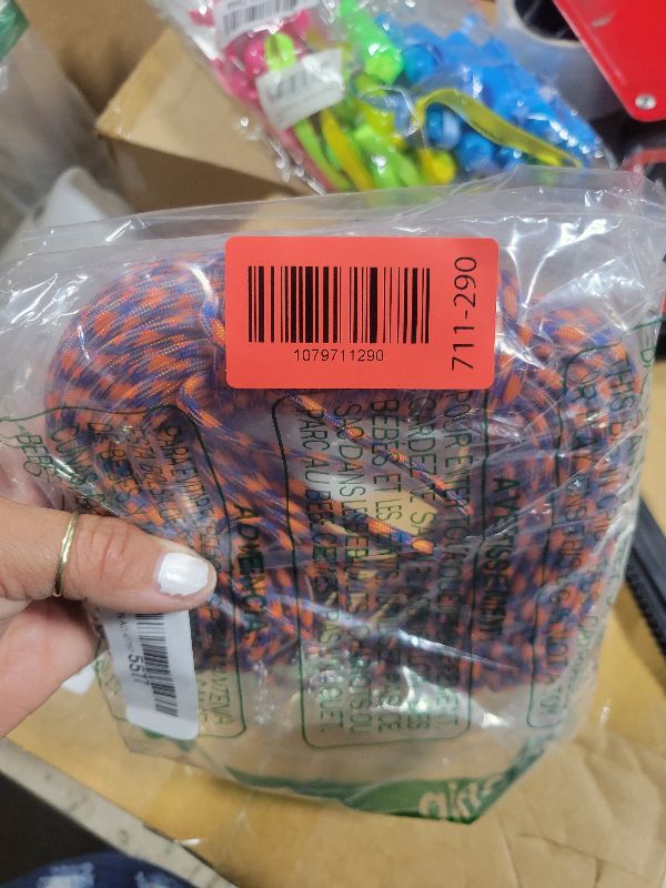 Photo 1 of 1pcs 100ft 550 Paracord Parachute Cord Lanyard Mil Spec Type III 7 Strand Core Orange and Blue Camo