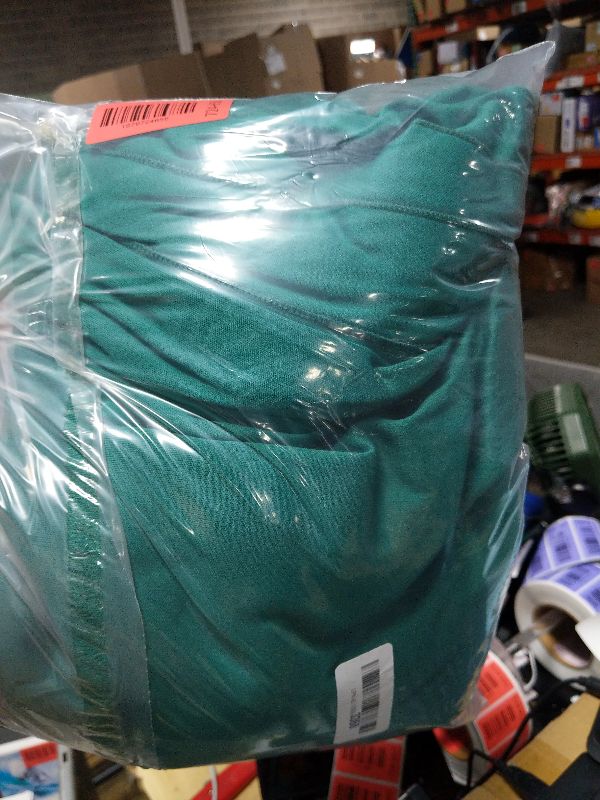 Photo 1 of 2 Panels Green Backdrop Curtain, 10 x 10 Feet Polyester Background Curtains for Parties, Weddings, Baby Showers, Halloween, Christmas, Birthday Party Photoshoot Backdrop Curtains Decorations