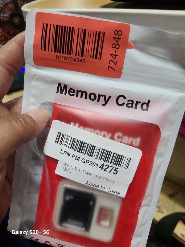 Photo 1 of 2 Pack TF Card 128GB with Adapter, High Speed Memory Card, UHS-I C10 A1 Memory TF Card for Tablet/Mobile Phone/Camera/Car Audio/Game Console (TF162 Red Gold 128GB)