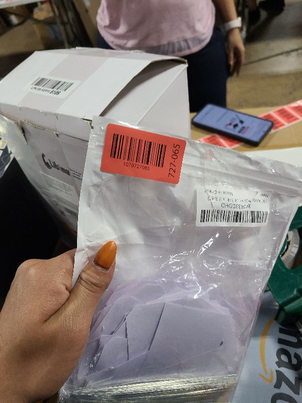 Photo 1 of 100 White Tags with String - Large Plastic Tags with Reinforced Hole for Price Machines Parts Luggage Garage Inventory (4 3/4" x 2 3/8")