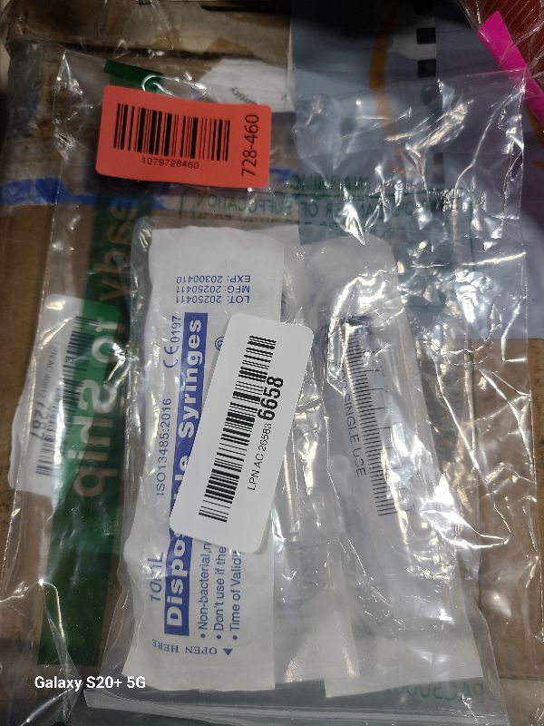 Photo 1 of 10ml Syringe for Liquid, Oral, Scientific Labs, Measurement, Dispensing, with Cap- 3 Pack