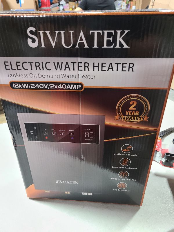 Photo 1 of 18kW Tankless Water Heater Electric 240V SIVUATEK
