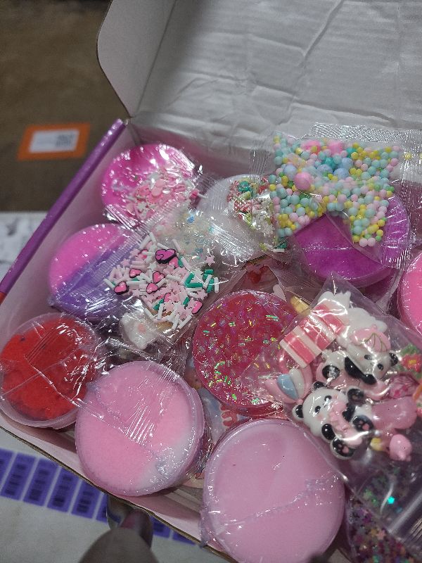 Photo 1 of 12 Pack Slimes, Pink Slime Kids, Clear Butter Cloud Slime kit for Girls Ages 8-12, for Kids Slime Party Favors Goodie Bag Easter Basket Stuffers, 4 5 6 7 8 9 10 Year Old Girl Birthday Gift Cute Stuff