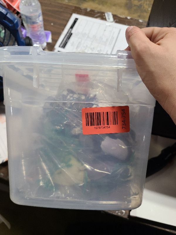 Photo 1 of 100Piece Set of Animals Figures & Accessories in Storage Container