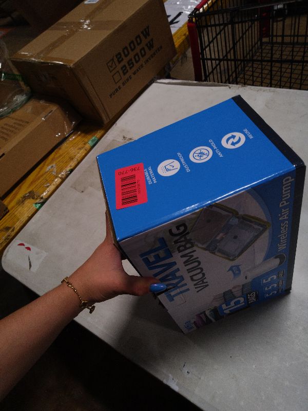 Photo 1 of 15 Packs Vacuum Bags for Travel with Rechargeable Pump, 3 Sizes Vacuum Seal Bags for Clothing, Compression Vacuum Travel Bags for Luggage, Vacuum Packing Bags for Closet Organization