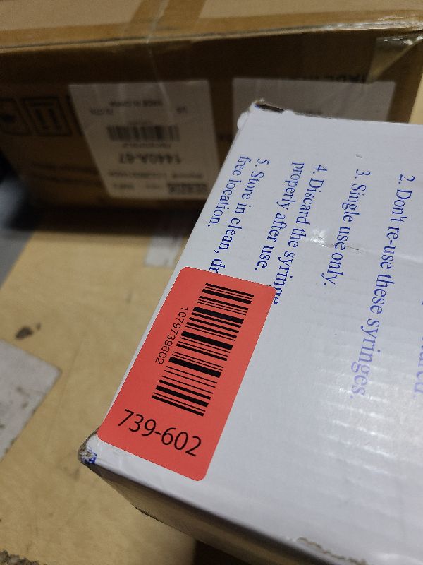 Photo 1 of 1ml/cc Syringe with 30 Gauge 1/2 Inch 13mm Needle Lab Disposable Sample Syringes, 100 Pack