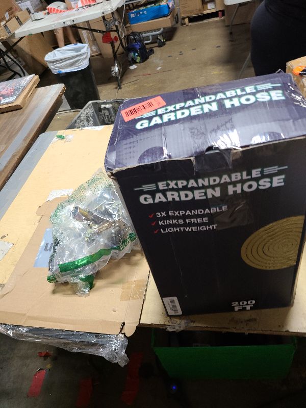 Photo 1 of 200 ft Garden Hose,2026 New Improved Lightweight All-Weather Water Hoses, Ultra Durable and Flexible Garden Hose with 10-Function Spray Nozzle, Leak-Free Connections Garden Hose for Yard, Lawn,Outdoor