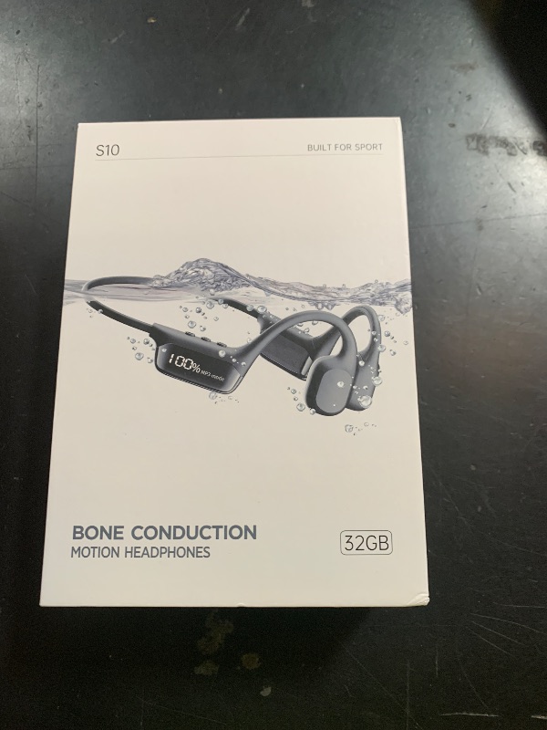 View 2 of Swimming Headphones, 32GB IPX8 Waterproof MP3 Player with LED Display, Bone Conduction Headphones with Bluetooth 5.4, 8H Playtime Lightweight & Secure Fit for Swimming, Running & Cycling Black