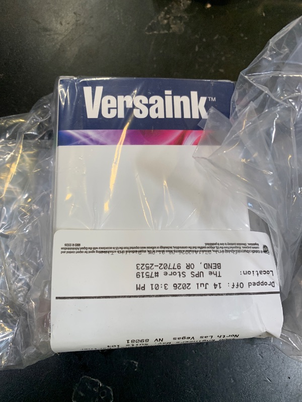 Photo 1 of VersaInk-Nano HP 67 MS MICR Black Ink Cartridge for Check Printing & VersaInk-Nano 67 CS Tri-Color Ink Cartridge Pack, Cyan