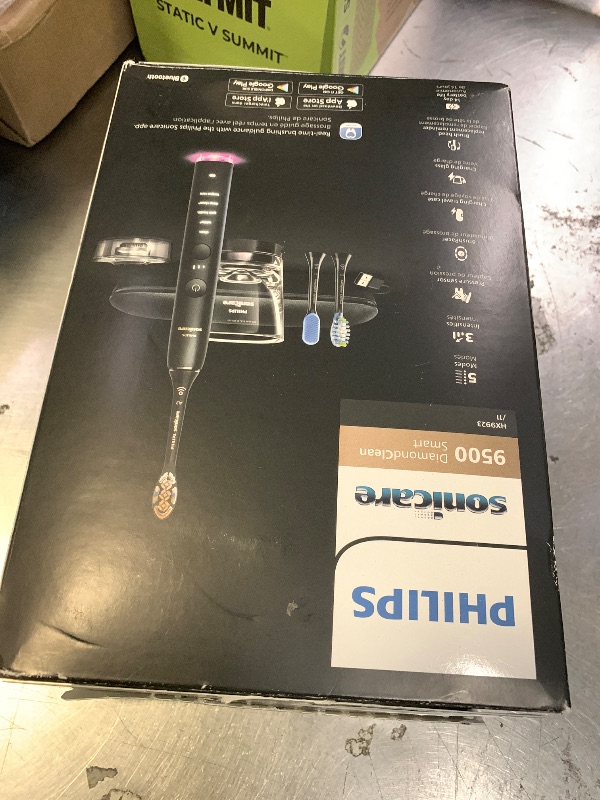Photo 1 of Philips Sonicare DiamondClean 9500 Electric Toothbrush 3 Brush Heads, Black