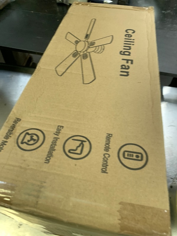 Photo 1 of Ohniyou 52'' Low Profile Ceiling Fan with Lights, Remote/APP Control, Black