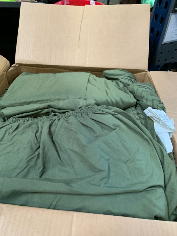 Photo 1 of Andency Oversized King Comforter 120x120, Olive Green