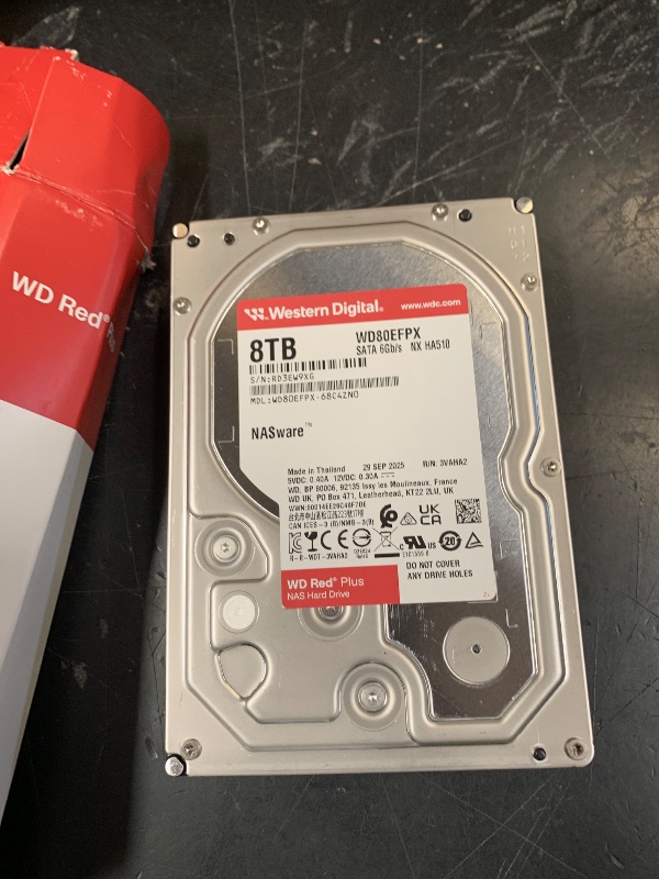 Photo 1 of Western Digital 8TB WD Red Plus NAS Internal Hard Drive