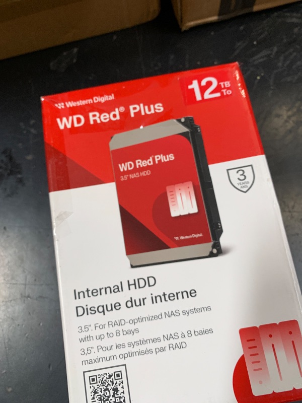 Photo 1 of Western Digital 12TB WD Red Plus NAS Internal Hard Drive HDD