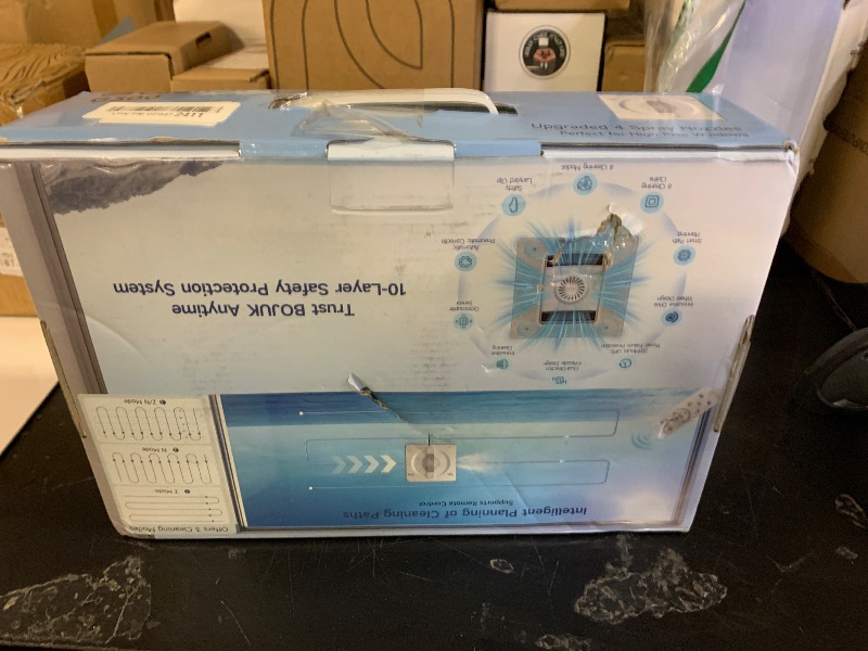 Photo 1 of BOJUK Robotic Window Cleaner, 5000Pa Suction, White