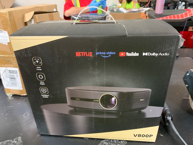 Photo 1 of Alvar 4K Smart Projector with 2500 ANSI Brightness, 50W Dolby Audio