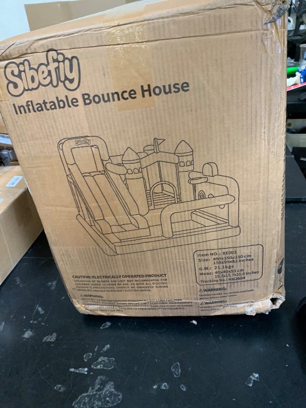Photo 1 of Sibefiy Bounce House, 8-in-1 Gameplay Mode Inflatable Bounce House for Kids