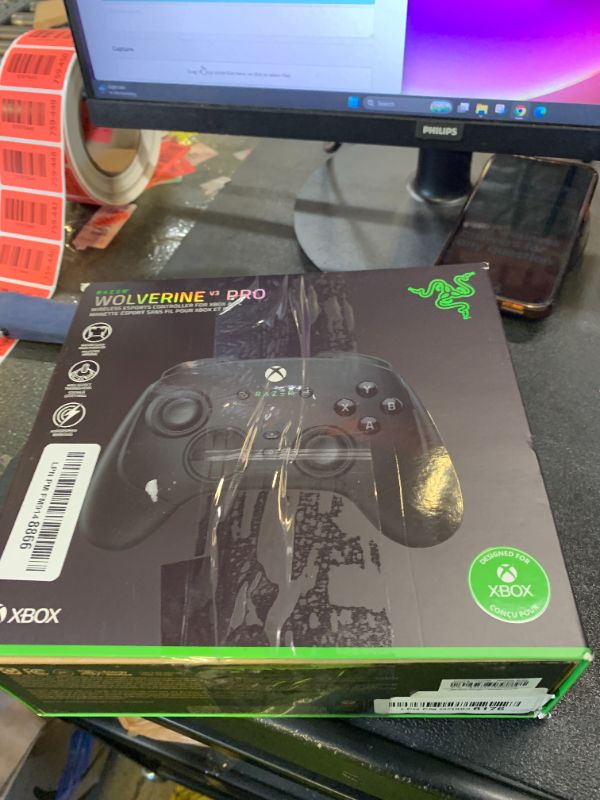 Photo 1 of Razer Wolverine V3 Pro Wireless Gaming Controller: Licensed for Xbox Series X|S, Xbox One, Windows PC - 6 Remappable Buttons - Fast Triggers - Customizable Thumbsticks - Wired Tournament Mode - Black