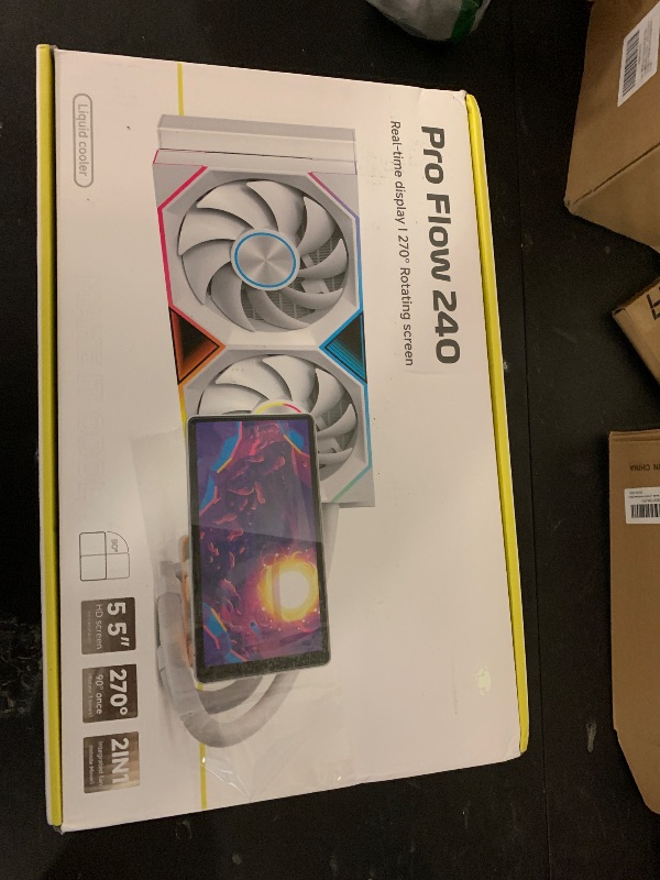 Photo 1 of Jungle Leopard PF 240 CPU Water AIO Cooler Liquid Cooling|5.5-inch LCD Magnetic Screen|360mm ARGB Infinity Mirror 2000RPM PWM Fan|Lower Noise ?30DBA|for LGA1851/1700/1200/115X/AM4/AM5(White)