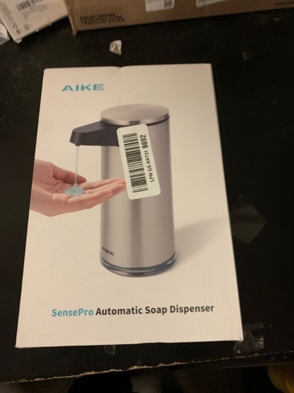 Photo 1 of AIKE SensePro Automatic Soap Dispenser - 12.8oz, Matte Black