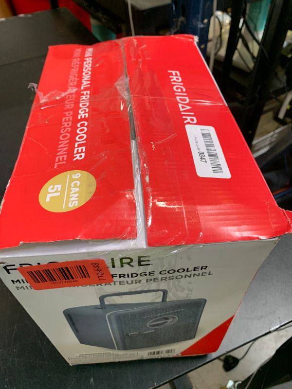 Photo 1 of Frigidaire 9-Can Mini Fridge Cooler - Light Denim