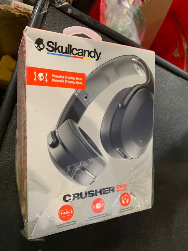 View 2 of Skullcandy Crusher Evo Wireless Multi-Sensory Bass Headphones - True Black