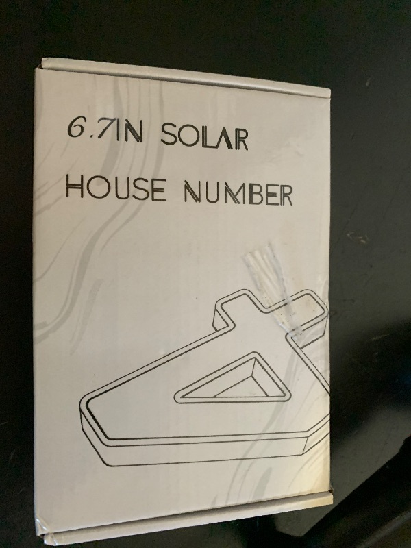 Photo 1 of ISUNMEA 6.7 Inch Solar Lighted House Numbers for Outside, LED Backlit Light