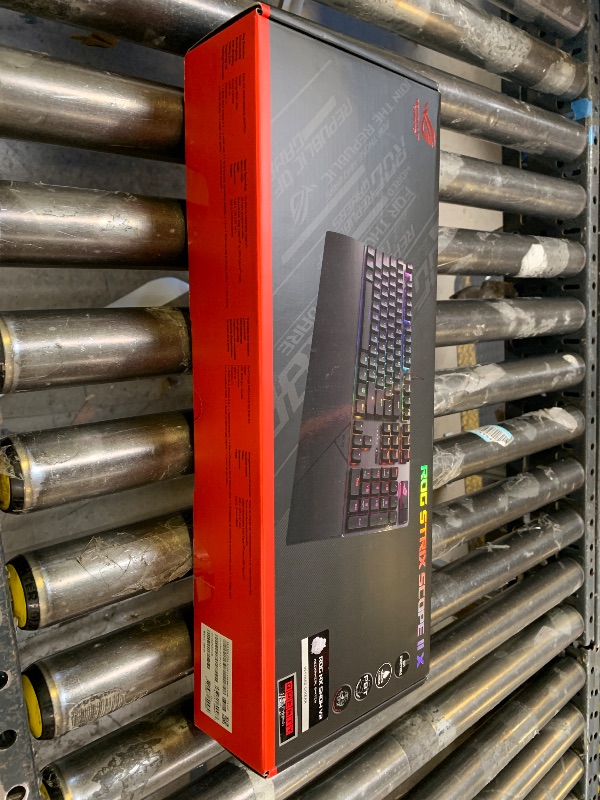 Photo 1 of ASUS ROG Strix Scope II X Wired USB Mechanical Gaming Keyboard – 100% Full-Size, Hot Swappable Pre-lubed ROG NX Snow V2 Linear Switches, PBT Keycaps, RGB, PC/Mac Support - Black