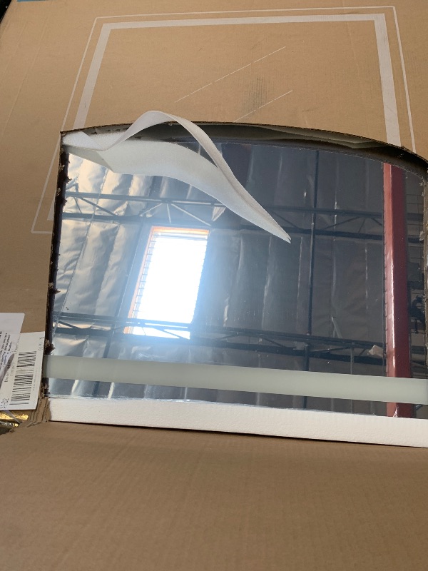 Photo 1 of Koonmi 48x32 LED Bathroom Mirror with Light, Anti-Fog, 3 Colors | Backlit + Front Lit, Dimmable Brightness, Shatterproof HD Distortion-Free Tempered Glass, Hardware Included
