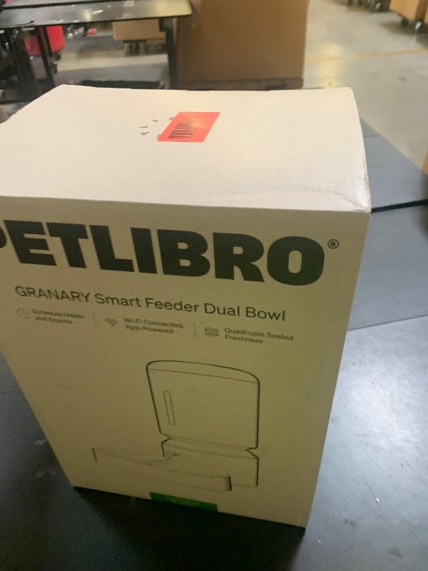 Photo 1 of PETLIBRO Automatic Cat Feeder for 2 Cats, 5G&2.4G WiFi Pet Feeders, 5L Programmable Cat Food Dispenser with Airtight Lock-Fresh Technology, Dual Stainless Steel Bowls, Low Food Sensor