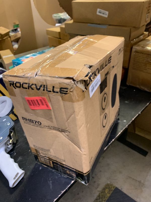 Photo 1 of Rockville RHB70 2.1 Channel Compact Powered Speaker System (Cherry Wood)