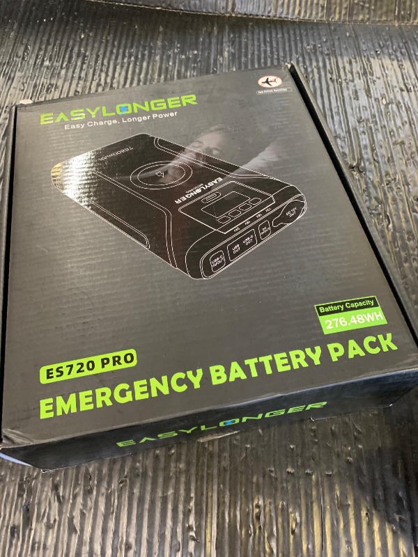 Photo 1 of EASYLONGER CPAP Battery Backup Power Supply ES720 PRO, 276.48Wh Battery Pack for AirSense 11, AirSense 10, AirCurve 10/11, AirMini, Philips Dreamstation/ 2, Emergency Batterys for Outdoor Camping