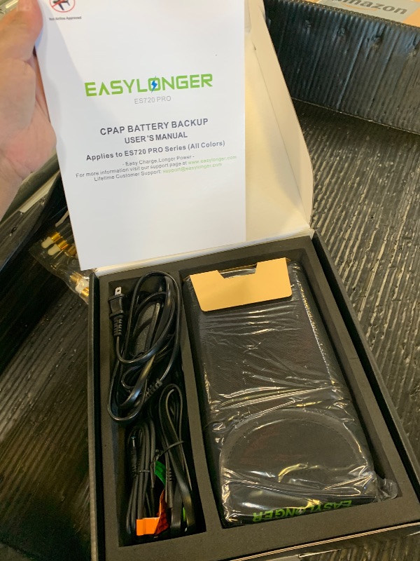 Photo 1 of EASYLONGER CPAP Battery Backup Power Supply ES720 PRO, 276.48Wh Battery Pack for AirSense 11, AirSense 10, AirCurve 10/11, AirMini, Philips Dreamstation/ 2, Emergency Batterys for Outdoor Camping