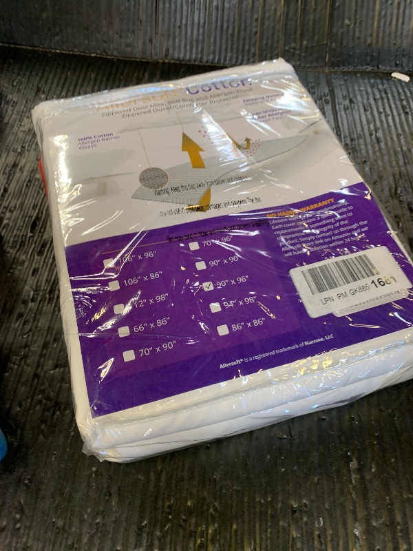 Photo 1 of Allersoft| All Cotton Dust, Pet Dander, Feather, Pollen & Allergy Control Duvet Protector (90x96)