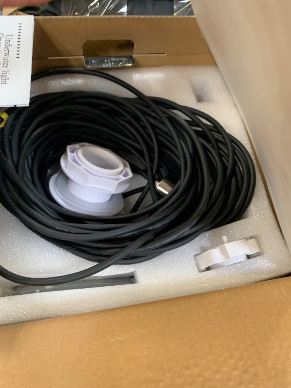 Photo 1 of Zenhagu Pool Lights for Inground Pool, 1.5 Inch LED Color Inground Pool & Spa Light, IP68 Waterproof Nicheless Pool Lights, AC12V, 100 ft Cord, Remote Control (Controller Not Supported)