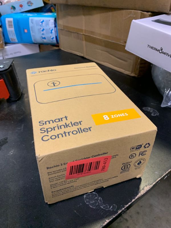 Photo 1 of Rachio WiFi Smart Sprinkler Controller (8-Zone Irrigation Remote Control) – App-Based Scheduling, Local Weather Intelligence, Rain Skips, Easy DIY Install