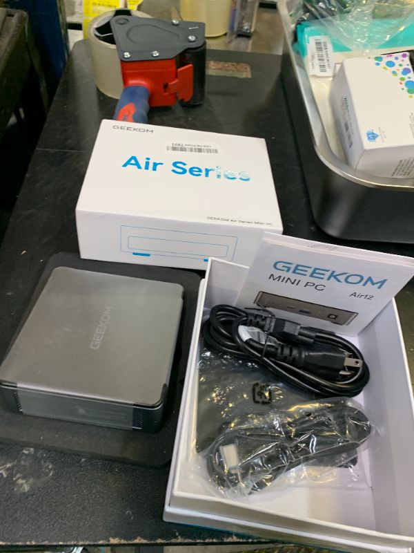 Photo 1 of GEEKOM Air12 Mini PC, Intel 7505, 8GB Dual-Slot Upgradeable RAM, 256GB SSD