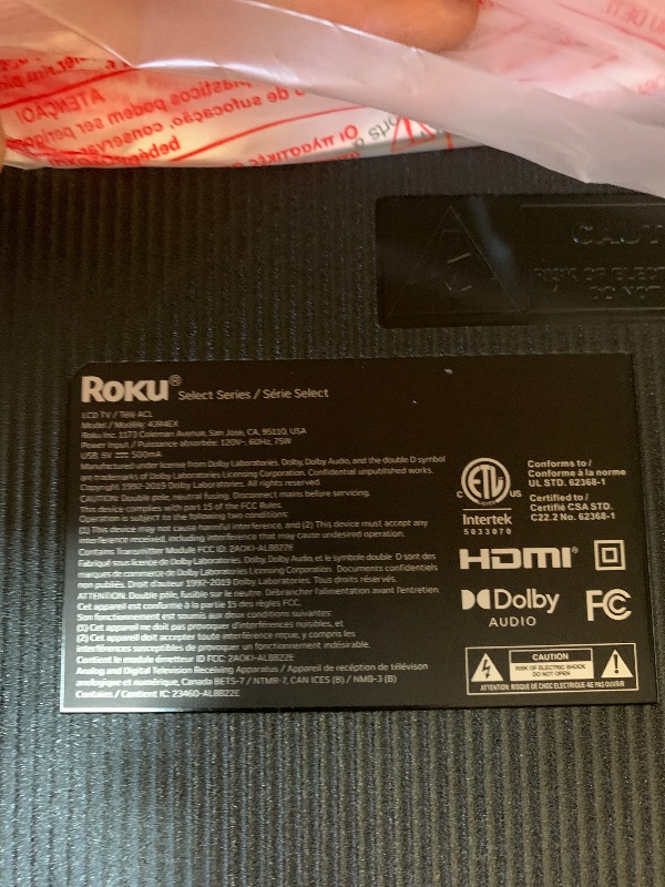 Photo 1 of Roku 43-Inch Smart TV 2026 - Select Series, 4K HDR TV - RokuTV