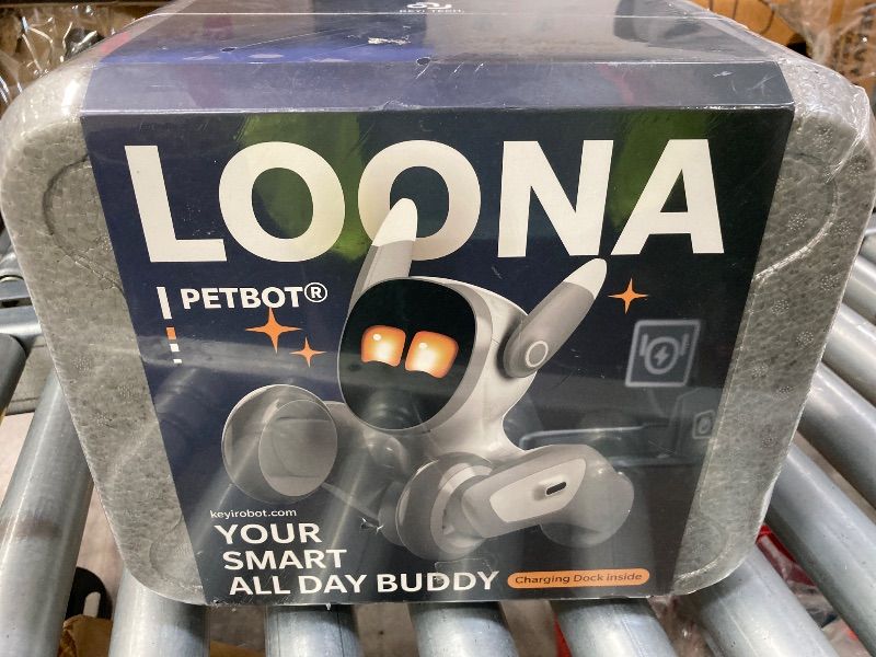 Photo 1 of **SEALED/NEW***Loona Robot Pet Dog ChatGPT-4o Smart AI-Powered Companion Voice & Gesture Control, Real-Time Interaction Robotics Toys for Kids, Home Monitoring - Includes Charging Dock PREMIUM WHITE MPN: KEY-LOONA-01
