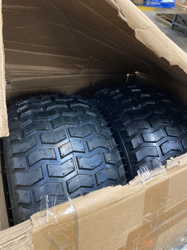 Photo 1 of (2-Pack) 18" Tubeless Tires On Rims - 18x8.5-8 Tire and Wheel Assemblies - 4-Lug 4" Center - 2.83" Center Bore - Load Range B Max Tire Weight of 815 Lbs - Compatible with Alumacraft Boat Trailers